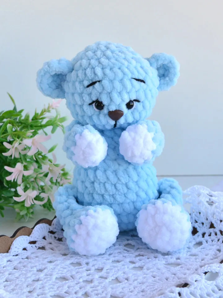 Crochet pattern bear and bunny, Easy pattern bear, Plush bunny pattern, Amigurumi toy pattern, Handmade stuffed bear