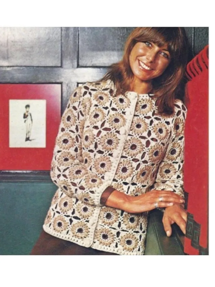 Cardigan crochet pattern, motif cardigan crochet, granny cardigan crochet pdf