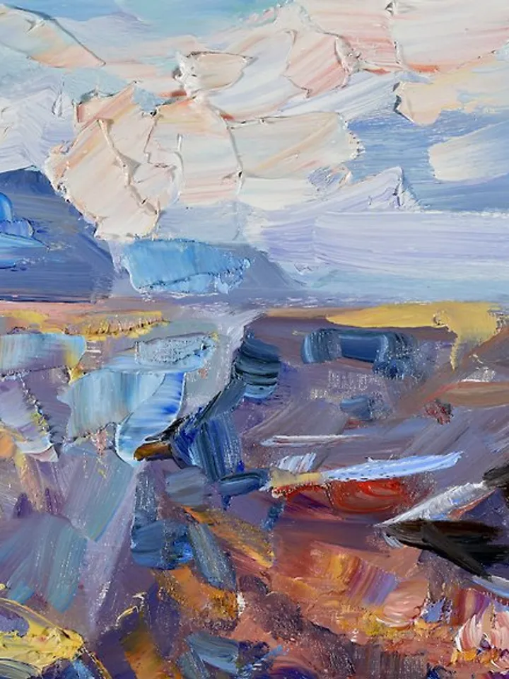 Grand Canyon Painting Arizona Original Art Colorado River America Artwork