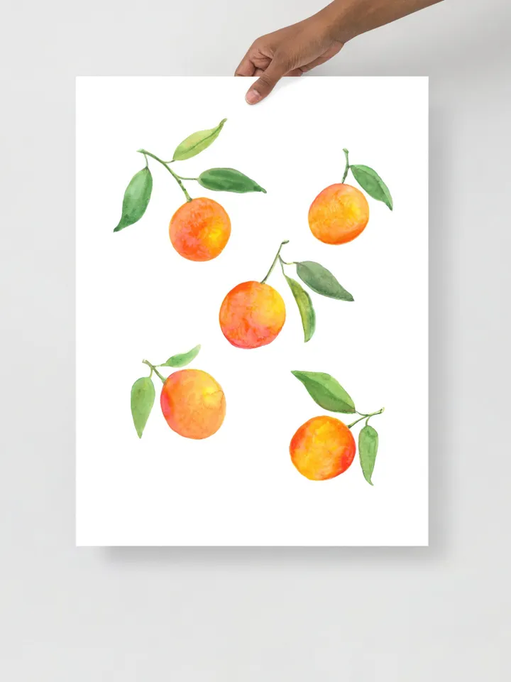 Orange Watercolor Painting Print Kitchen Fruit Wall Decor OrangePlant  Fruit Art Print Watercolor Orange Kitchen Wall Art Print Oranges Art