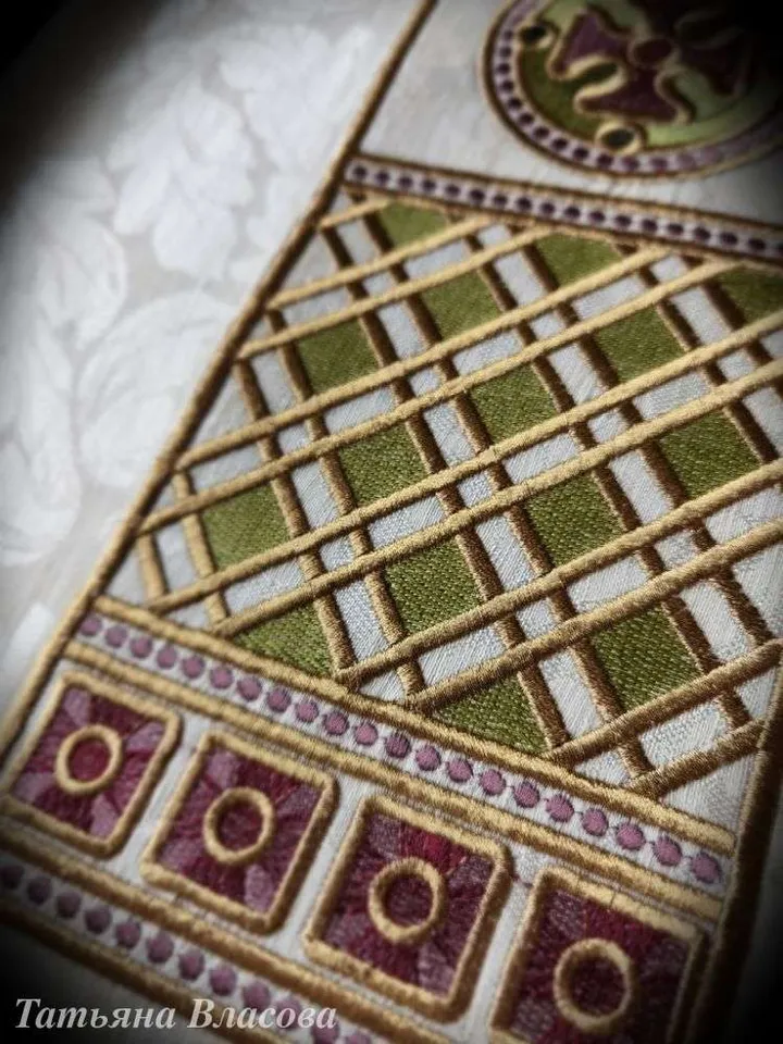 A "Cretan" set of designs for machine embroidery.