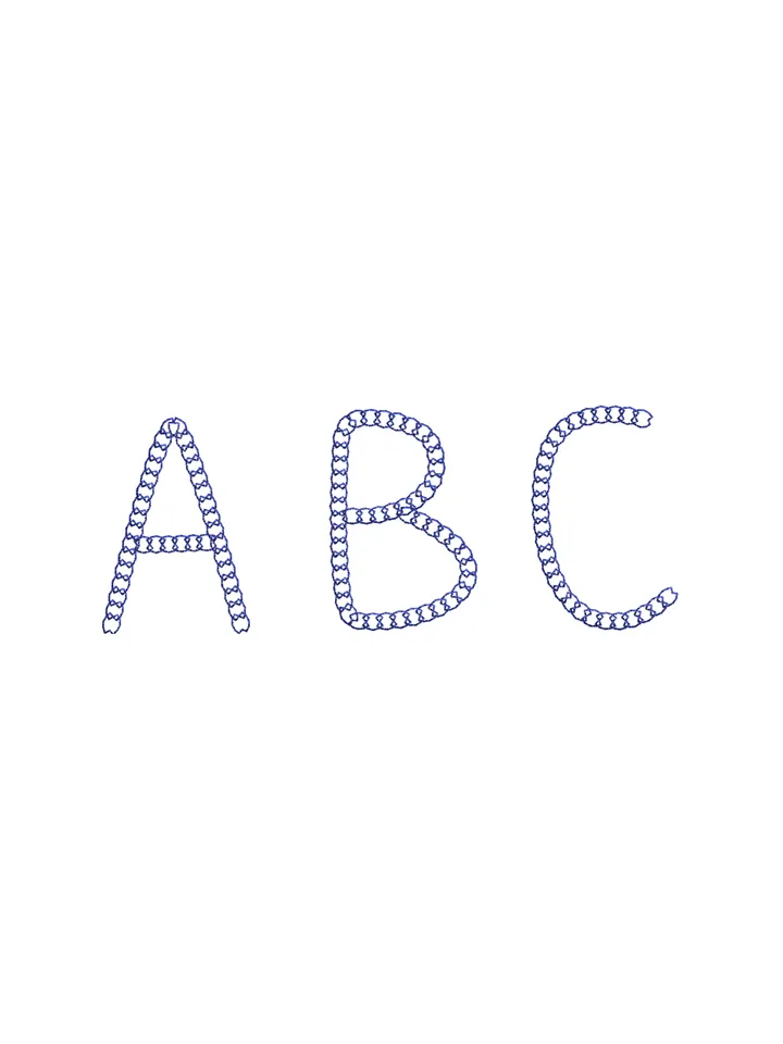 Font machine embroidery design,Script embroidery font,2 sizes Instant Download-13