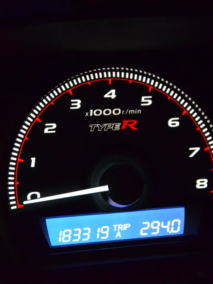 Gauge Faces Overlay Type-R style for Honda Civic Fk FD 06-12