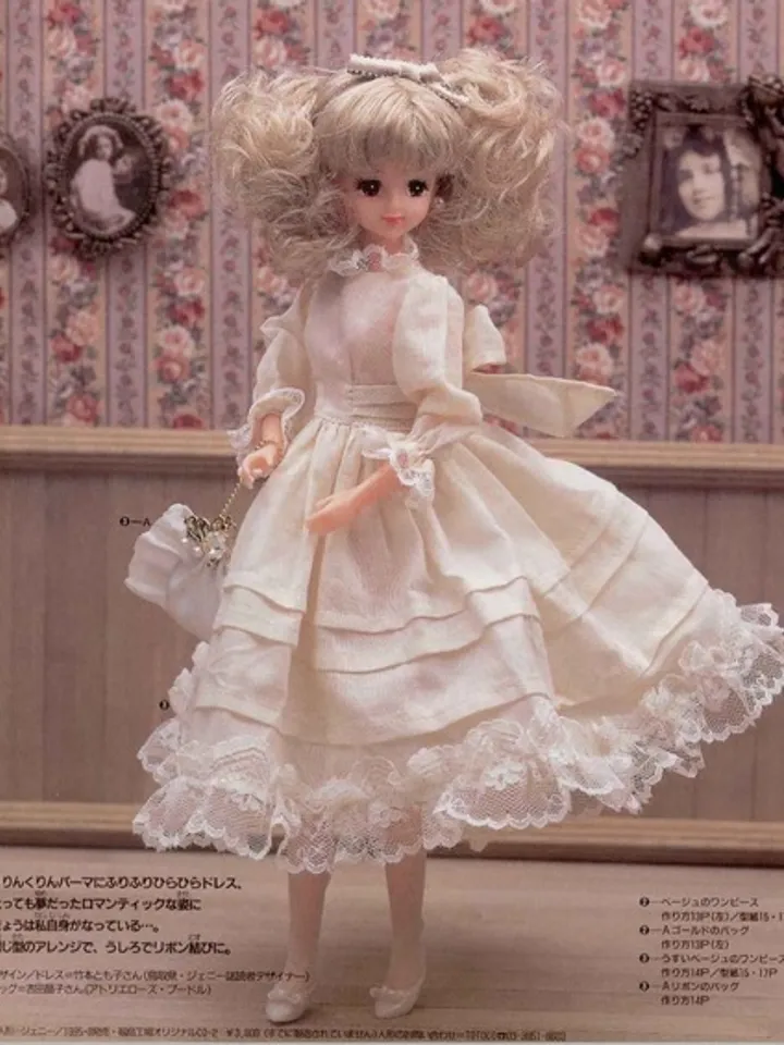 Clothes for Fashionable Dolls Japanese Magazine Sewing Pattern Wardrobe Clothes for Dolls Digital Download PDF