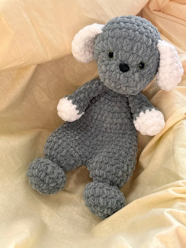 Crochet puppy snuggler pattern Amigurumi puppy lovey pattern