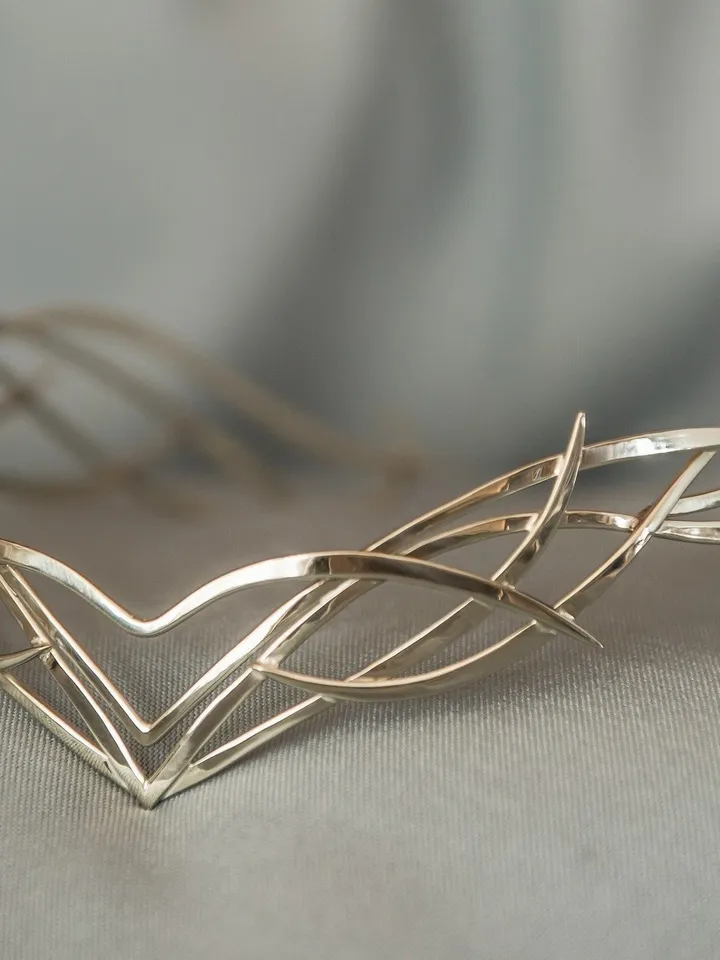 Wedding tiara bridal diadem Elven crown Jewelry Diadem fantasy circlet fairy Tiara bridal headband fantasy Tiara Nimueh