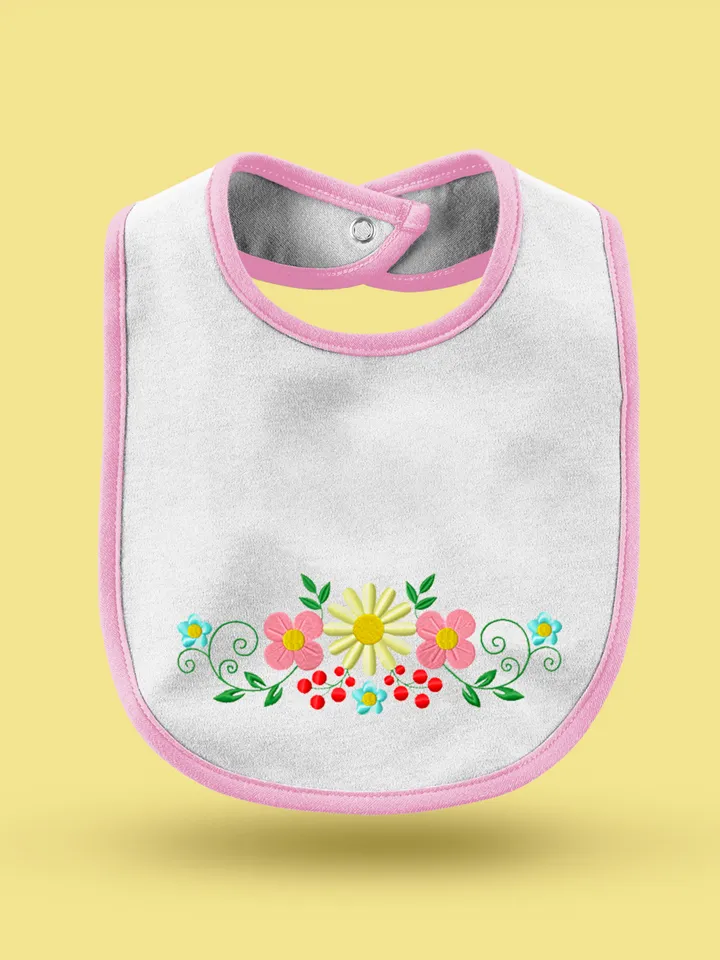 Flowers embroidery design Machine embroidery pattern 4 sizes, Flower embroidery files, Flower Bouquet, Floral border Instant Download #R16