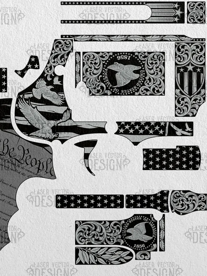 Smith & Wesson 460 V 5 in, Performance 500 3,5 in American eagle