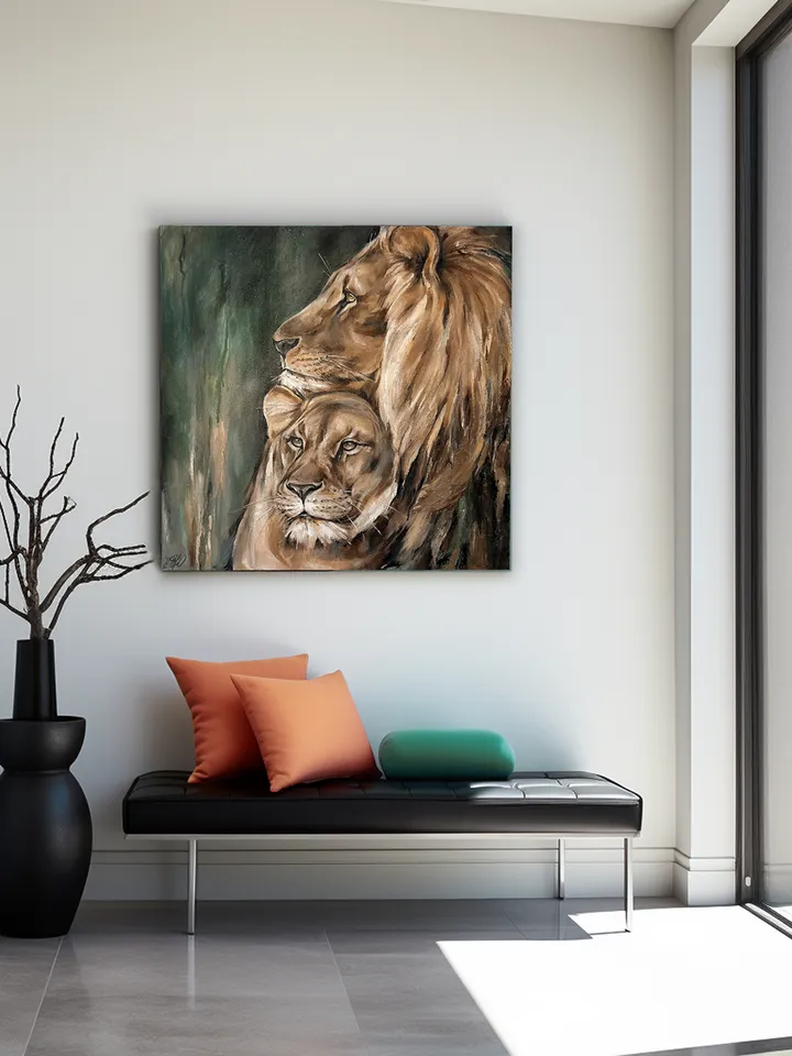 Lion and lioness
