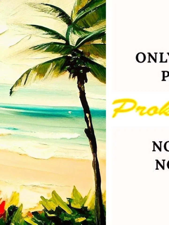 Hawaii Painting Palm Trees Original Art Seascape Impasto Oil Painting Oahu Wall Art Christmas Gift by ArtProkopaloSv