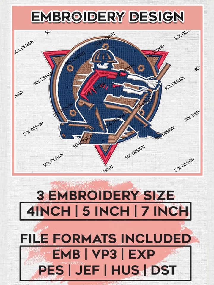 NHL Edmonton Oilers Logo Embroidery Designs, NHL Edmonton Oilers Machine Embroidery Files, Hockey Team Logo Emb Files, NHL Oilers Logo, Machine embroidery Files, Digital Download