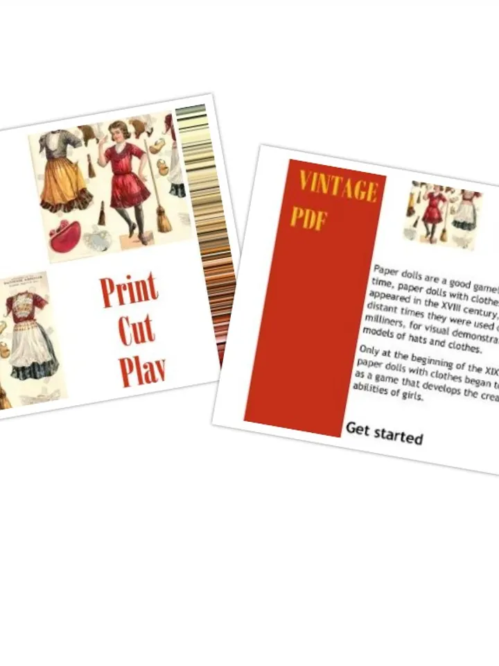 Paper Doll National Dutch Dance Digital Download PDF