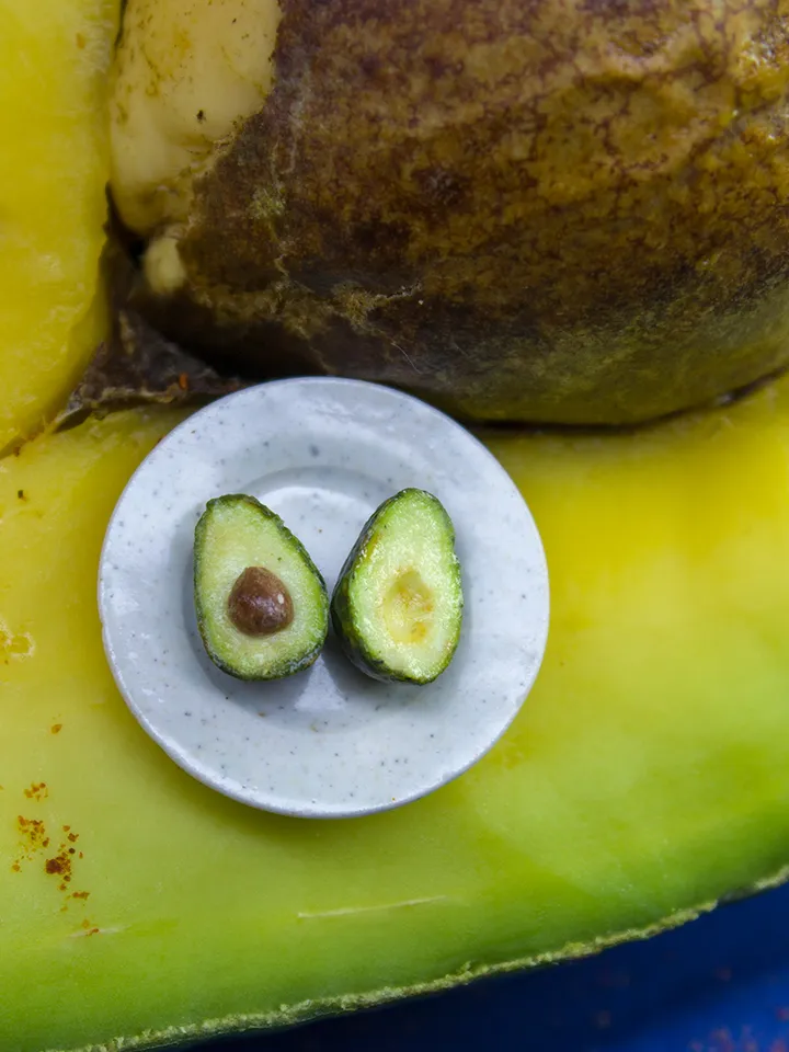 TUTORIAL Miniature avocado with polymer clay