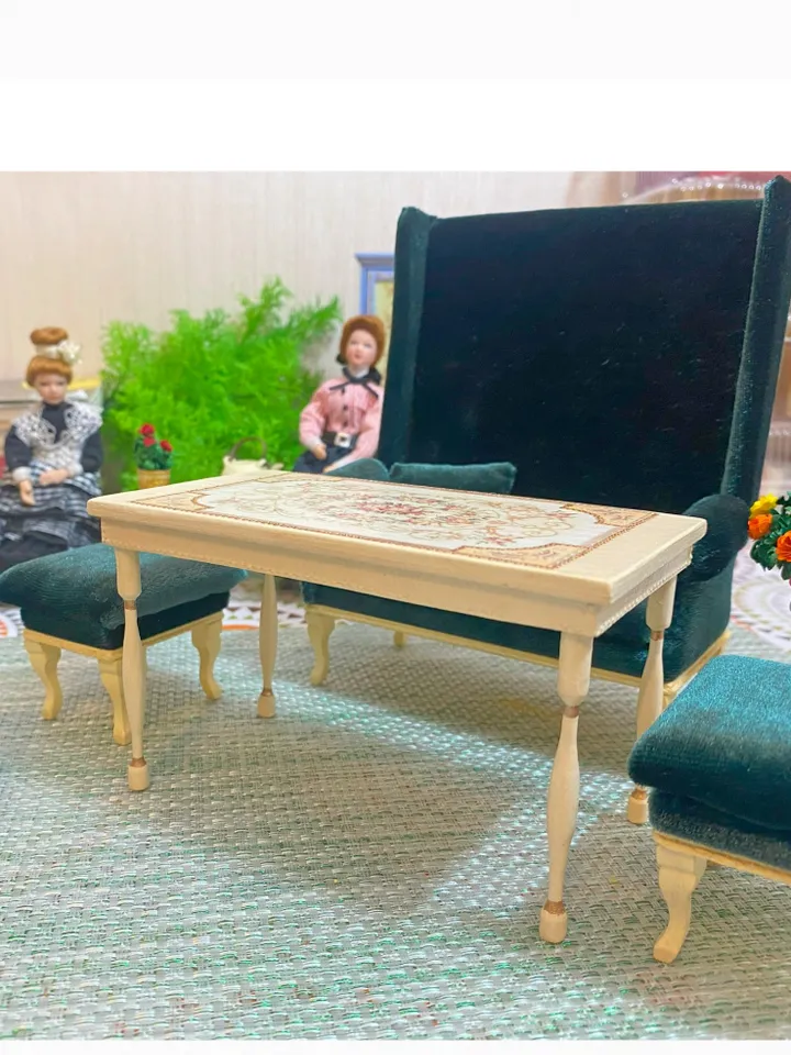 Table for a doll. 1:12. Puppet miniature. Doll furniture.