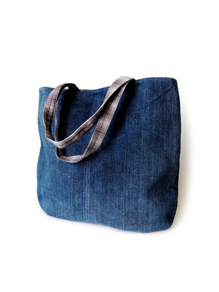 Handmade Denim Tote Bags for Women: Large Boho Unique Embroidered Bags - Perfect for Everyday Use and Special Occasion. FREE SHIPPING!
