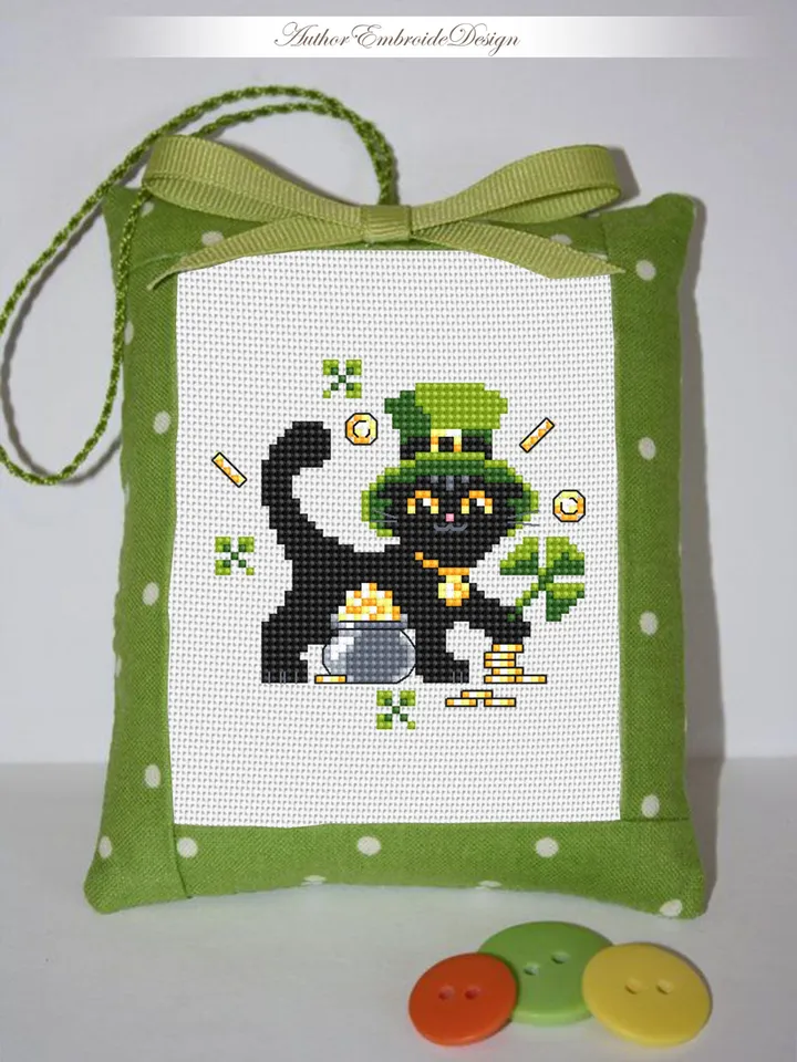 Set Black cat cross stitch pattern PDF download Cat holiday cards cross stitch chart, Small cat pattern digital PDF, Cat lover gift #T39