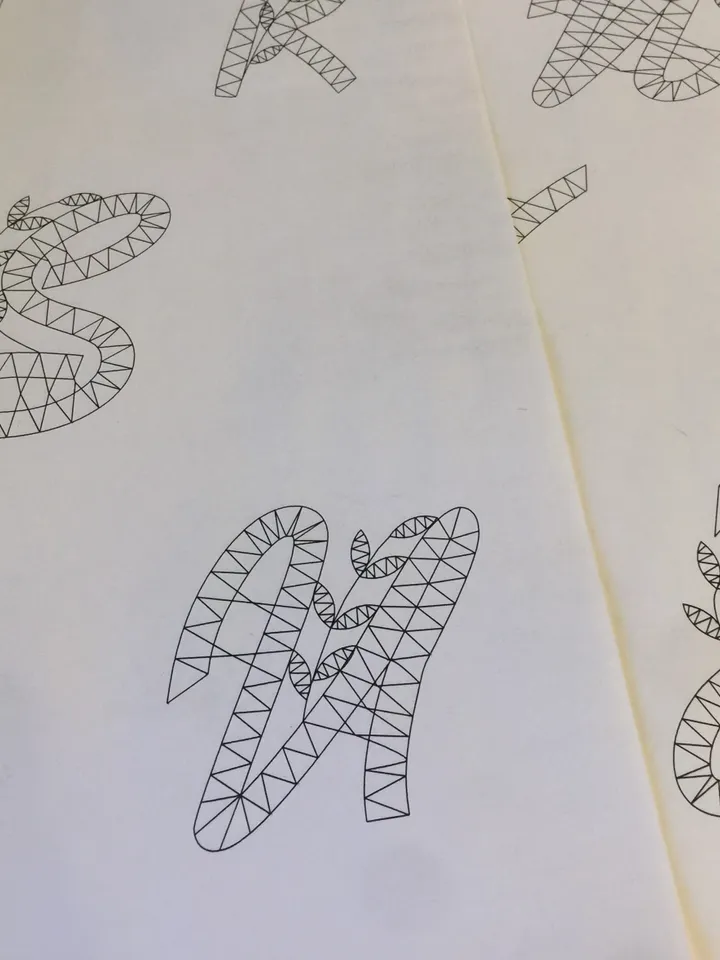 Alphabet Bobbin lace Pattern