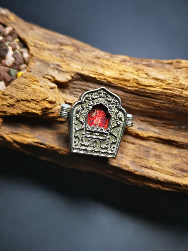 Tibetan Gau Box Amulet,Mini Ghau Shrine,Portable Tibetan Buddhist Altar Necklace with Offerings,Protective Charm,Spiritual Gift,11 Types