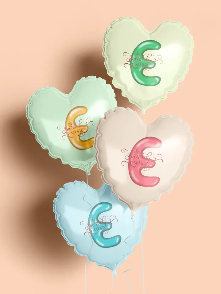 Emily - name in Samantha style with bright letters, digital design