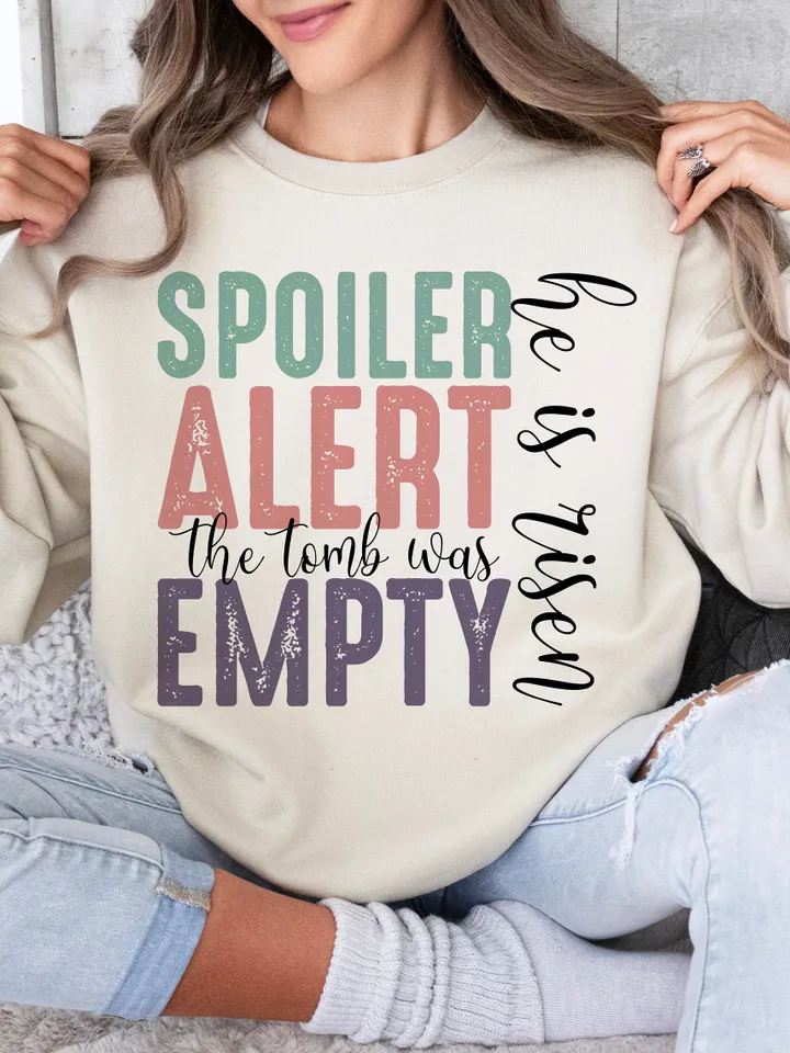 SPOILER ALERT the TOMB was Empty Easter Png, Valentine's Day, Digital Download Png, Christian Png, Boho Design, Positivity Png, Best Seller