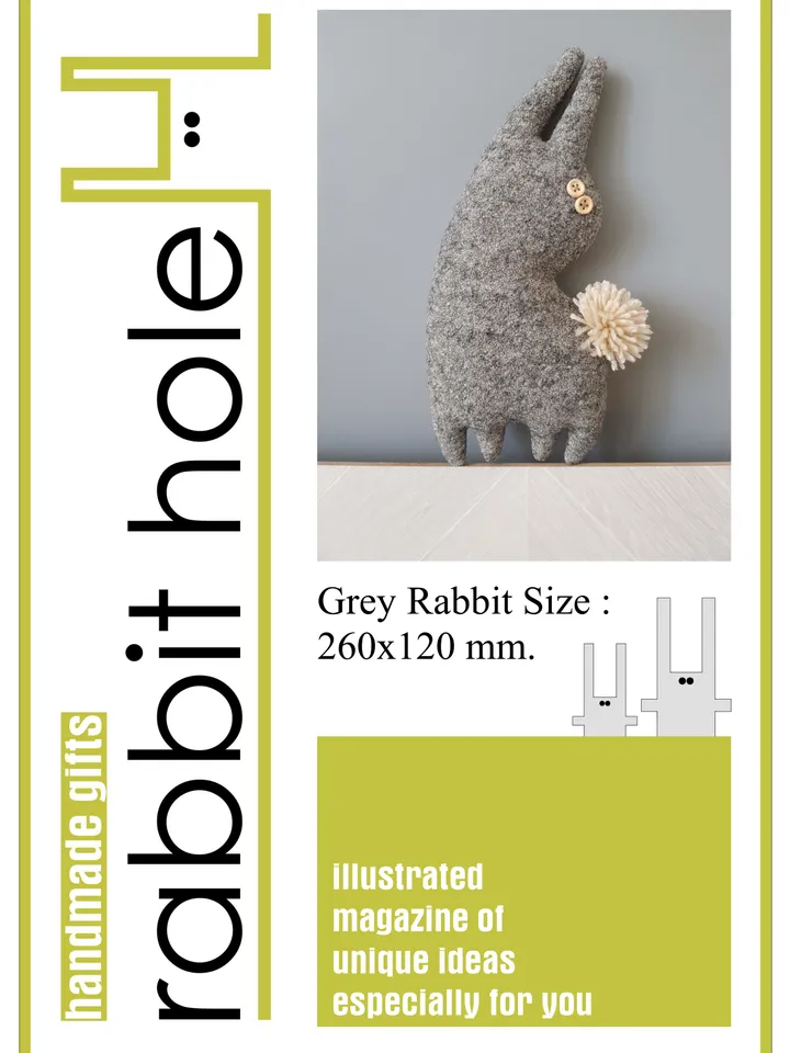 bunny sewing pattern pdf, rag doll tutorial in English, stuffed animal sewing diy