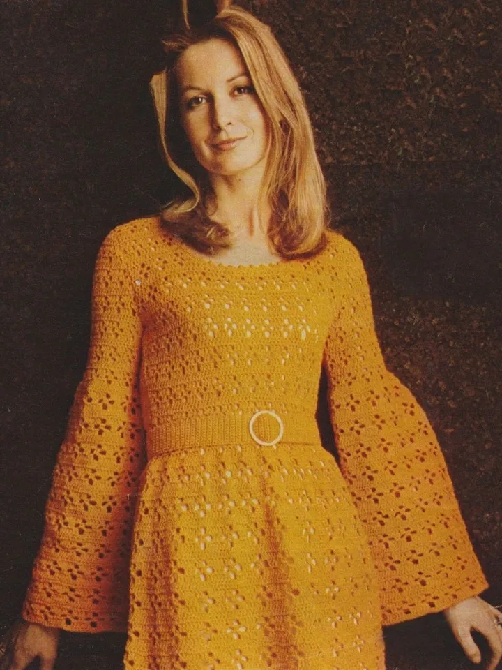 Dress crochet pattern, long dress crochet, easy dress crochet pattern pdf