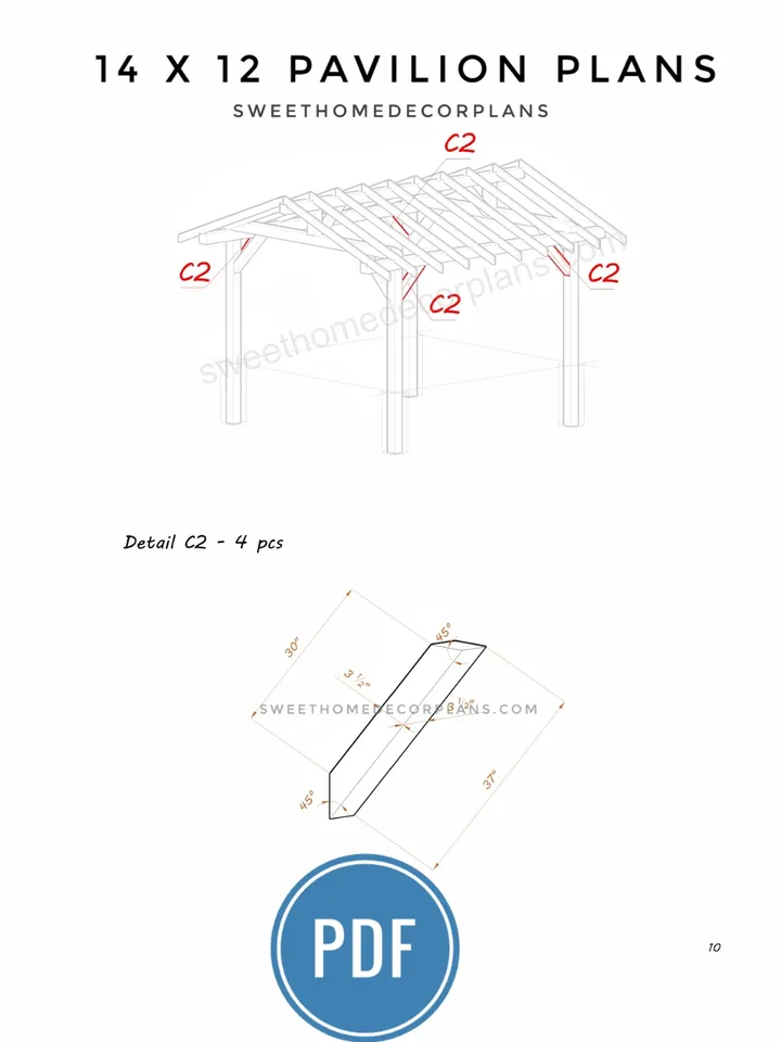 Diy 14 x 12 gable pavilion plans pdf. Carport pdf plans. Backyard pergola plans for outdoor. Wooden outdoor pavilion gazebo patio plans pdf