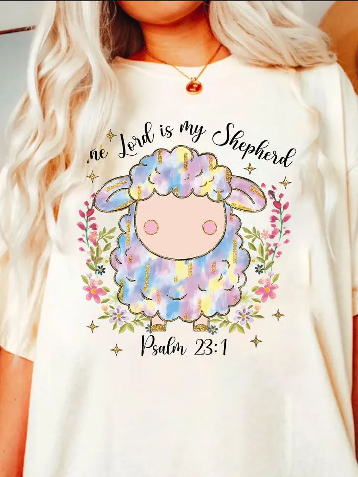 Christian Easter Png, The Lord is my Shepherd Png, He is Risen PNG, Lords Prayer Png, Easter Jesus png, Bible Verse Png, Easter Brushstroke