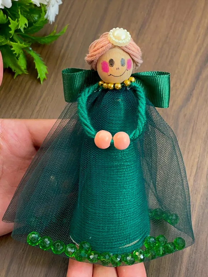 DIY Queen Doll Craft Pattern, Elegant PDF Tutorial for Royal-Themed Decoration, Handmade Queen Ornament, Instant Download