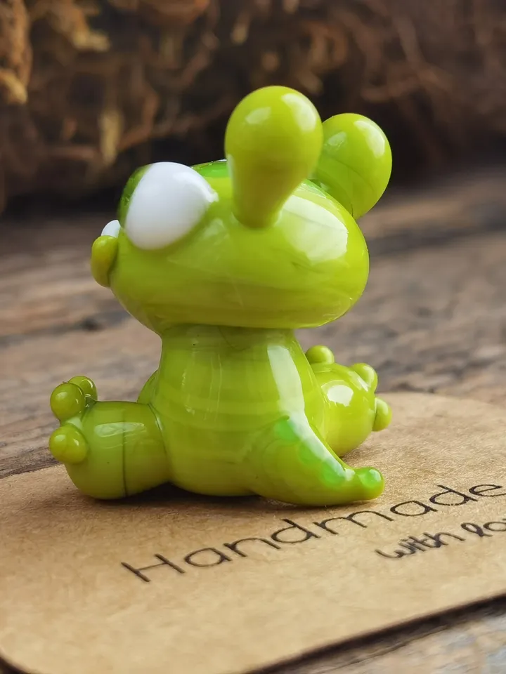 Tiny monster miniature, glass monster figurine, monster sculpture for terrarium decoration or fairy garden decor