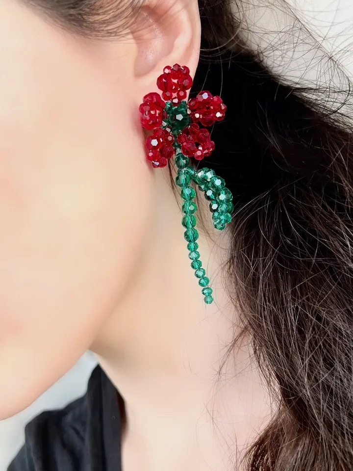 Floral Embellished Single Earring