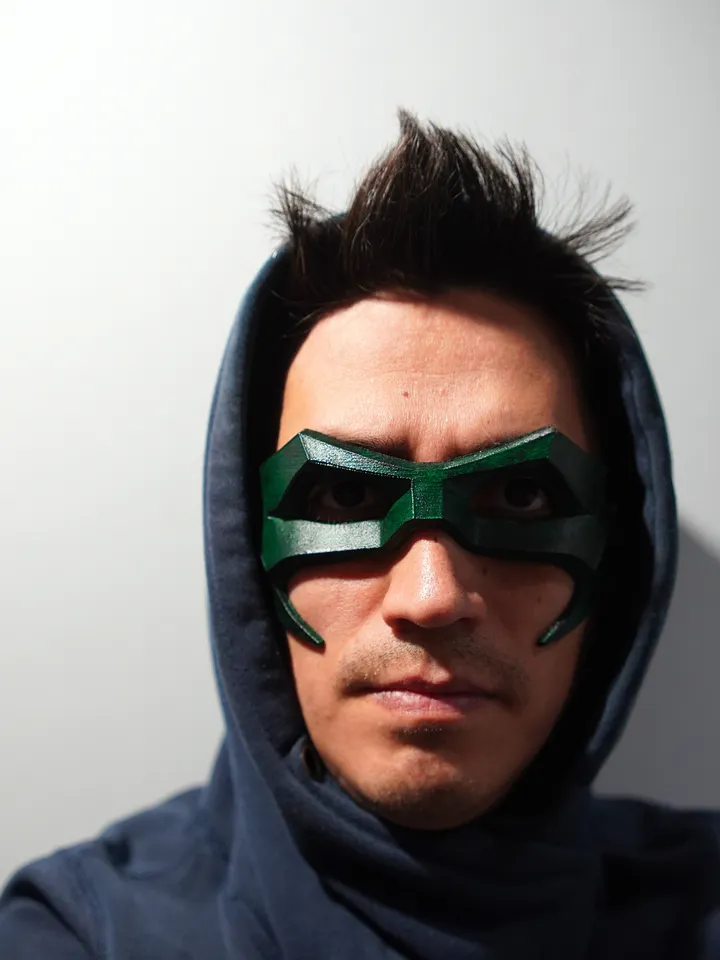 ROBIN 7 Green Mask from Batman Robin 7 Batman mask