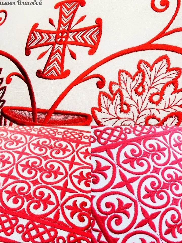 For household embroidery machines. A set of designs "Voskresensky"