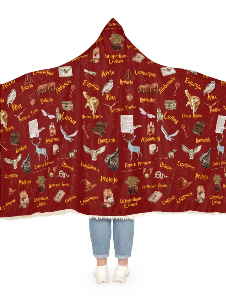 Wizarding World Snuggle Blanket ; Magic School Snuggle Blanket Owl Key Magic World Custom Wizard Snuggle Blanket Gift Baby Magic WBB12