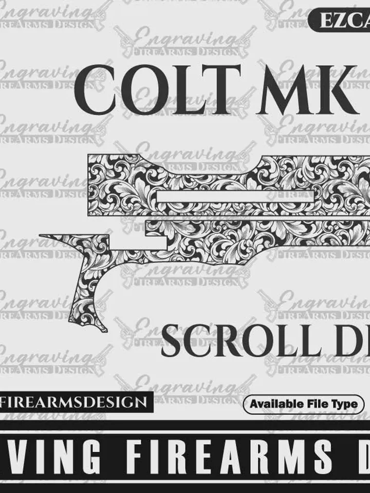 Engraving Firearms Design Colt MK IV Scroll design