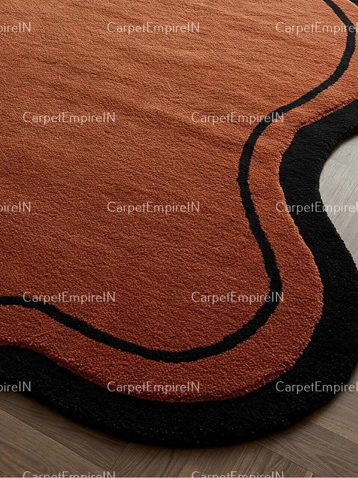Irregular Shaped Rug | Hand-Tufted, Handmade Layerd rug, rugs for living room, Kids rug, Custom rug, bedroom rug, 4x6,5x8,8x10,9x12,10x14..