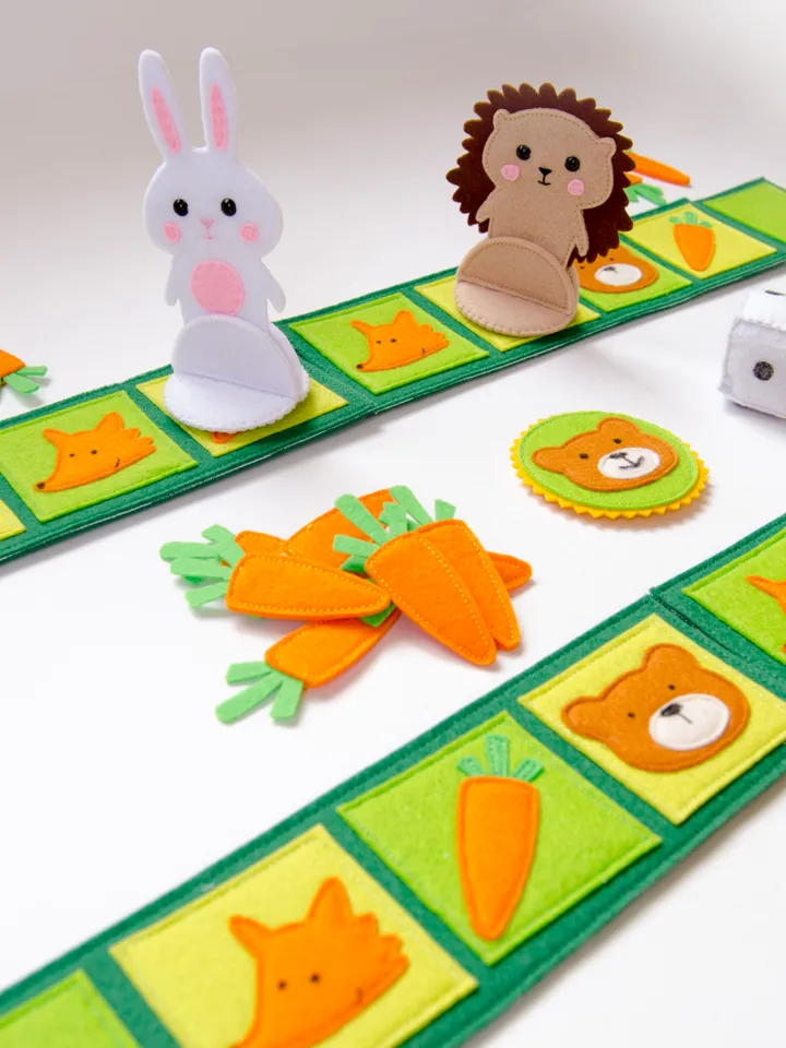 Board game from felt for kids