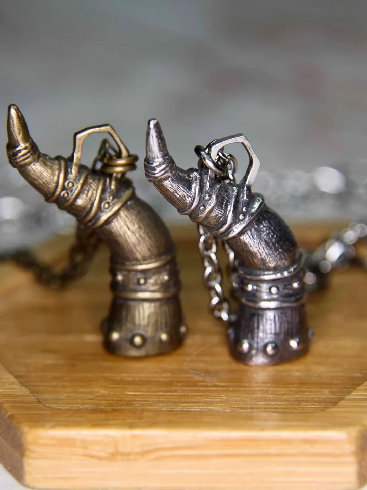 Amulet of Stendarr set (Two pendants) / Skyrim cosplay / Oblivion Morrowind necklace / GeekJewelryManWorkshop