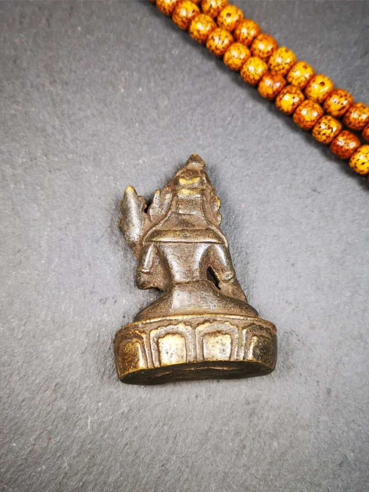 Gandhanra AcientTibetan Buddhist Statue,Terma,Green Tara,60 Years Old
