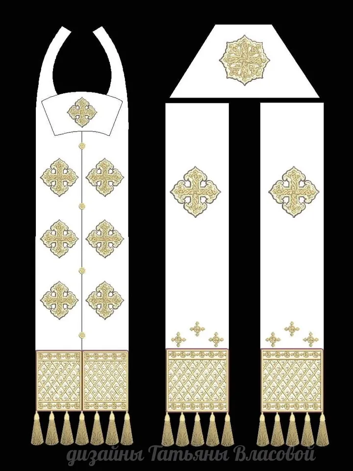 "Set of crosses" designs for machine embroidery.