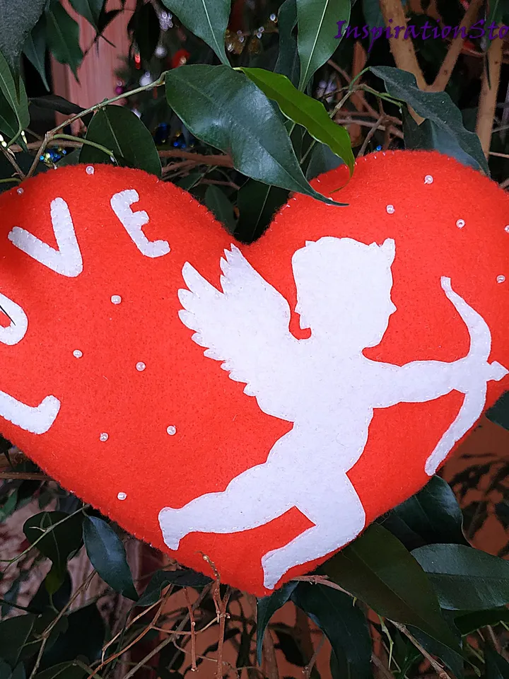Valentines day pattern, felt pattern, felt heart pattern, heart ornament, Valentines day décor, Valentines day gift, felt sewing pattern PDF, Valentines ornament