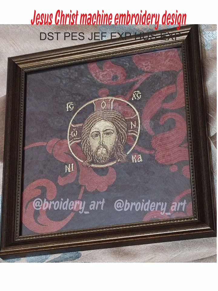 Jesus Christ embroidery design