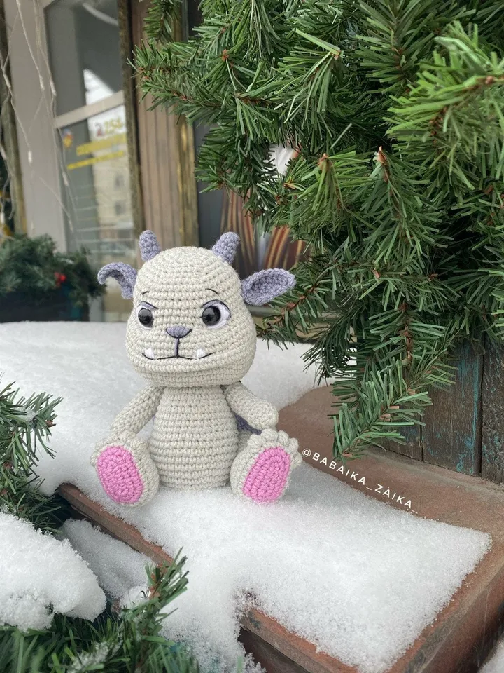 PDF Crochet Gargoyle Pattern, Amigurumi Gargoyle, Crochet Halloween Pattern, Amigurumi Dragon, Amigurumi animal, Crochet animal
