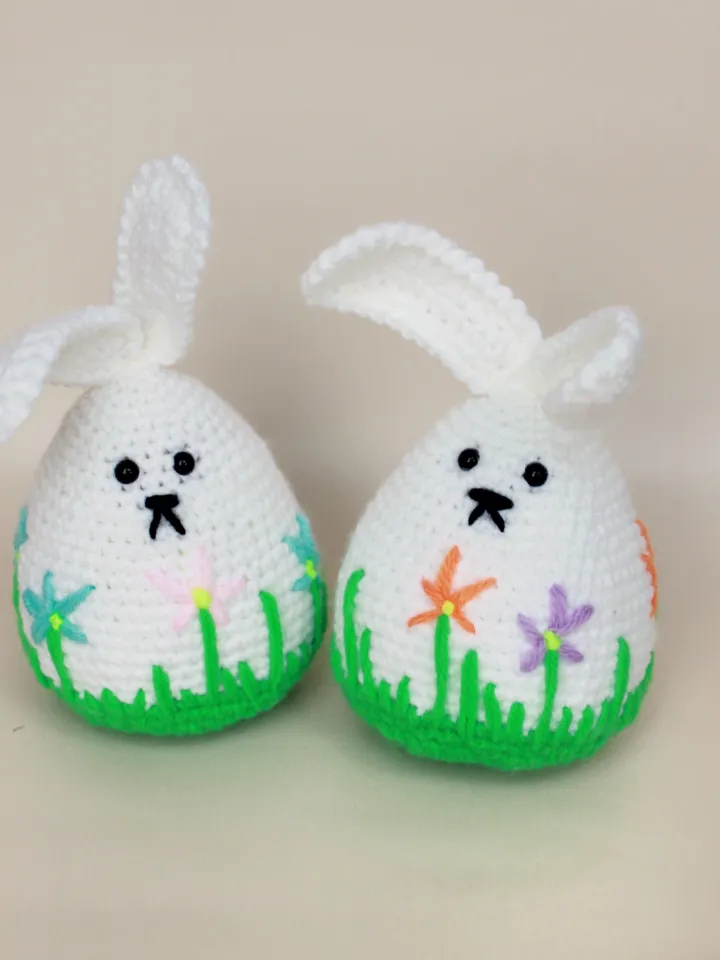 Set Easter bunny toy, Easter decoration, Easter soft toy