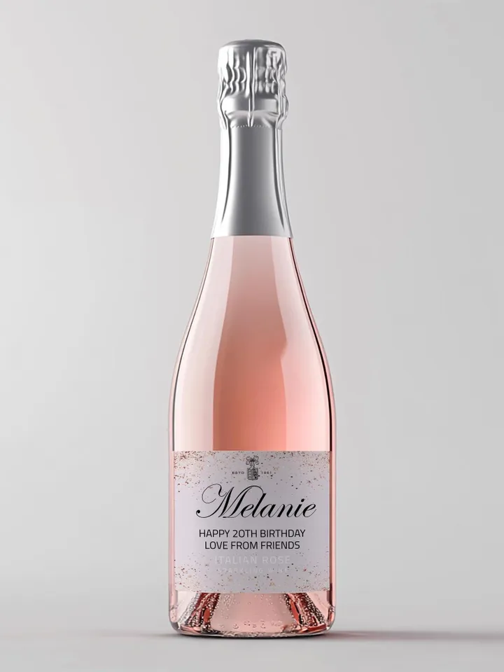 Personalized Prosecco Label Personalized Champagne sticker; Editable & Printable fun novelty gift Birthday, Christmas, gift for her