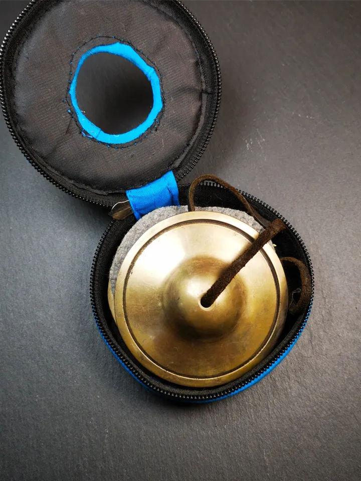 Gandhanra 8.3cm Tibetan Cymbals,Copper Tingsha Bell,Buddhism Ritual Implement,Handmade in Nepal