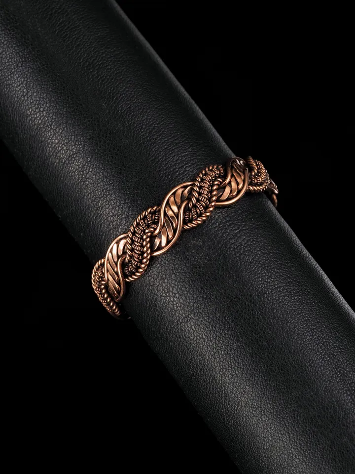 Wire wrapped copper bracelet for woman Antique style copper jewelry WireWrapArt