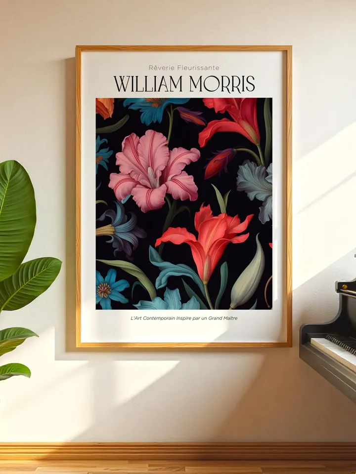 William Morris Wall Art, Vintage Botanical Print, Floral Poster Arts Decor, Digital Download, William Morris Print Digital Download AA8