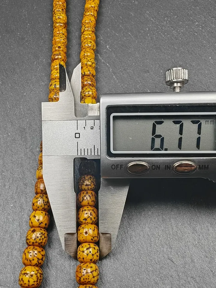 Gandhanra Old Tibetan Mala Beads Necklace,7mm Lotus Seed Beads Prayer Beads Bracelet,12.6&quot; Length