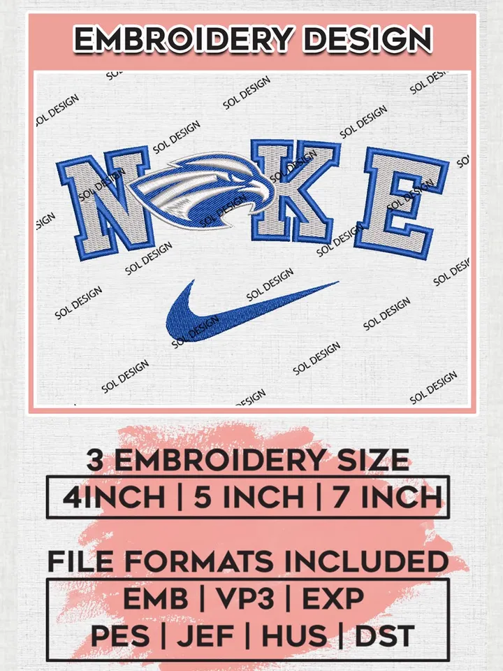Ni.kee Albertus Magnus Team Logo Embroidery Design Files, NCAA Albertus Magnus Machine Embroidery, NCAA Teams, 3 sizes, NCAA Machine embroidery designs, Digital Download